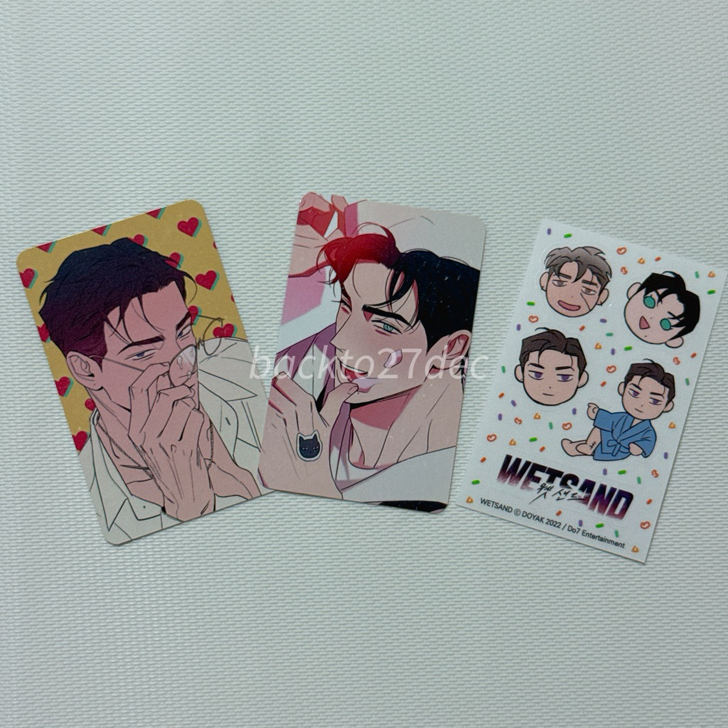 พร้อมส่ง เซ็ต photocard wet sand เอียน โจ 2 ใบ