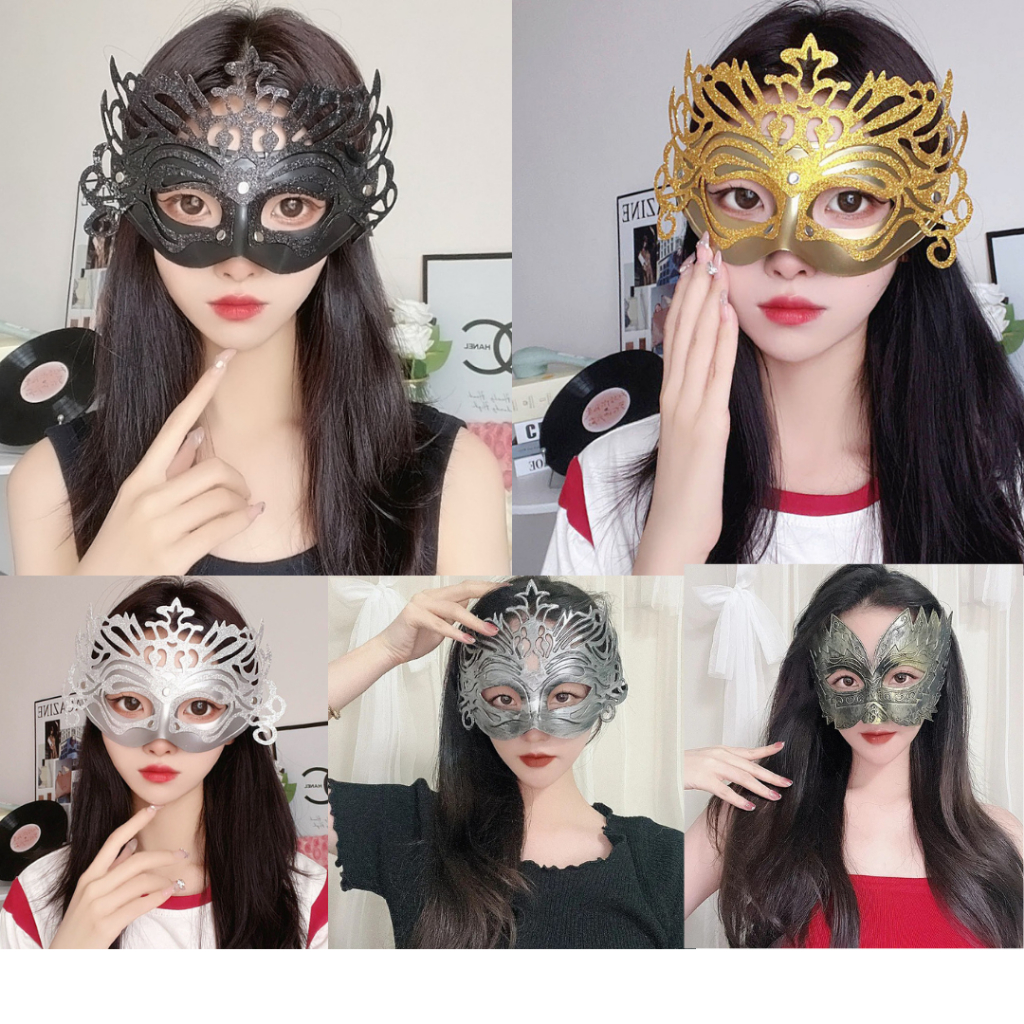 🎉พร้อมส่งด่วน🎉หน้ากากแฟนตาซี หน้ากากเต้นรำ หน้ากากเทพนิยาย หน้ากากคอสเพลย์ หน้ากากครึ่งหน้า