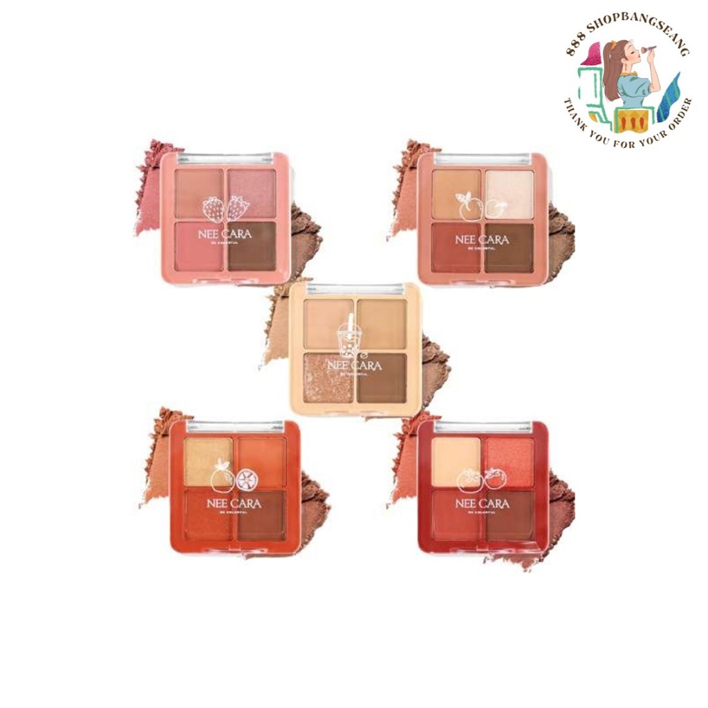 อายแชโดว์ Nee Cara Mini Fruits Eyeshadow นีคาร่า มินิ ฟรุท อายแชโดว์ (N319) ราคา ถูกที่สุด ดีลบีเคเค