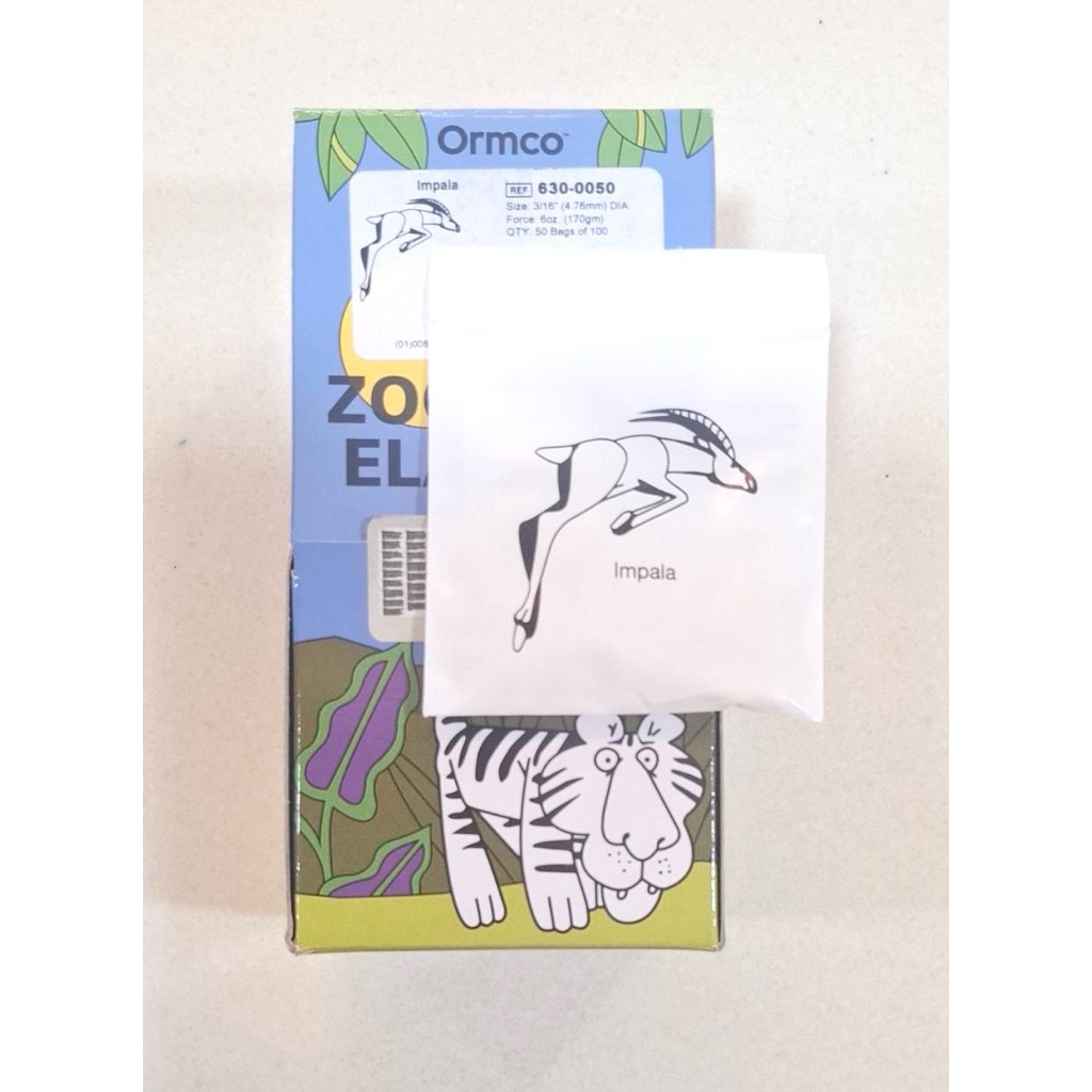 ยางดึงฟัน สำหรับคนจัดฟัน สินค้าแท้ ราคา99 บาทต่อ 1 ซองนะคะ  ORMCO Elastic (ออมโค่) ขนาด3/16” แรงดึง 