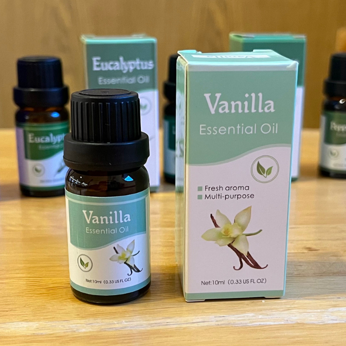 น้ำมันหอมระเหย กลิ่นวนิลา(Vanilla Essential Oil) สกัดธรรมชาติ100% สําหรับเครื่องทําความชื้นอโรมา ขนาด 10 ml