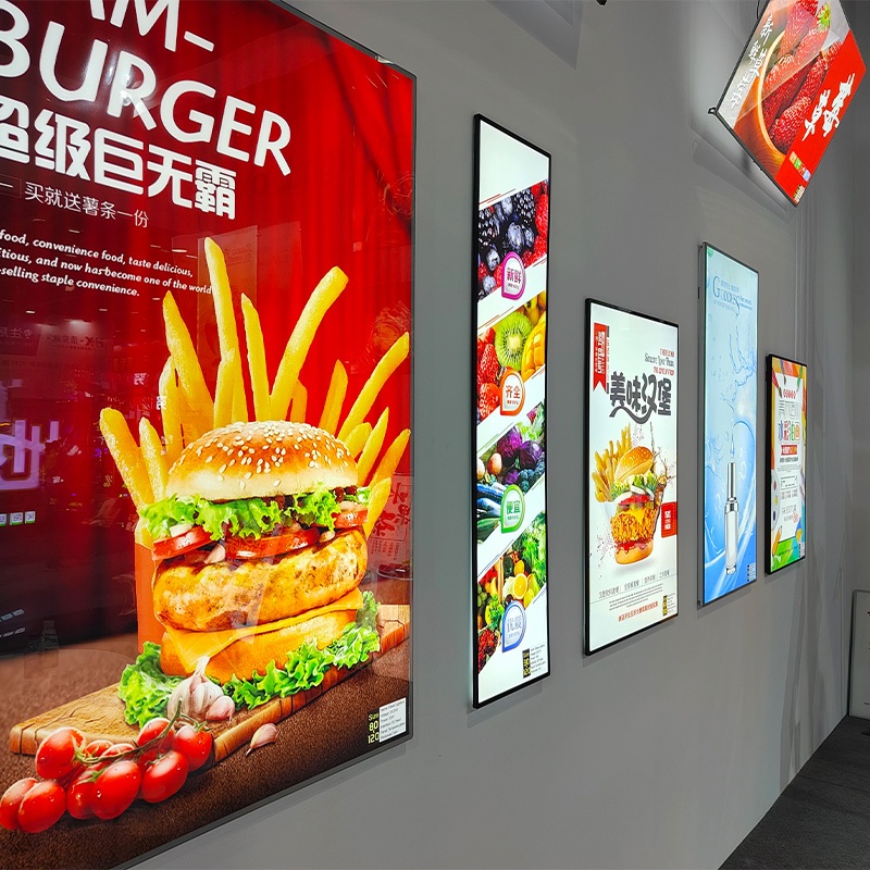 80×120 ป้ายไฟ LED Slim light box สามารถปรับมุมและความสว่างได้ แผงกระจกนิรภัย ป้ายไฟ ป้ายเมนูอาหาร - รูปที่ 6