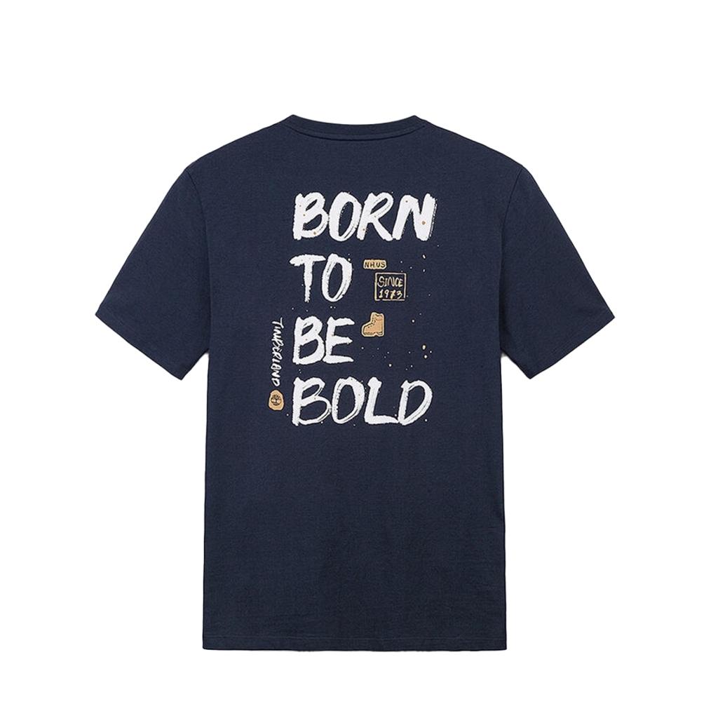 Timberland Men's Back Graphic Short Sleeve T-Shirt เสื้อยืด (TS25A66A3) - รูปที่ 4