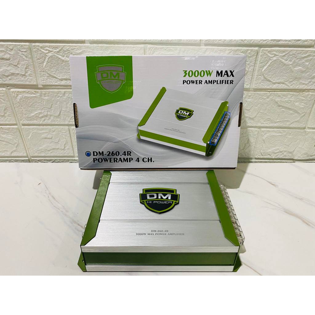 DM-260.4G CLASS D 4CH.ขับได้ 12-16 ดอก กำลังขับสูงสุด 3000W งานคุณภาพ /เครื่องเสียงรถยนต์
