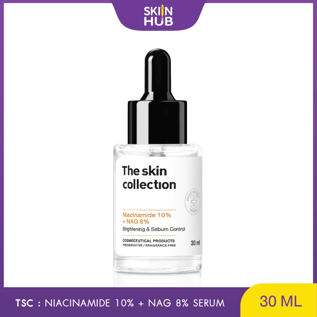 The Skin Collection Serum Niacinamide 10% + NAG 8% เซรั่มเสริมเกราะผิว ลดเลือนจุดด่างดำ 30ml