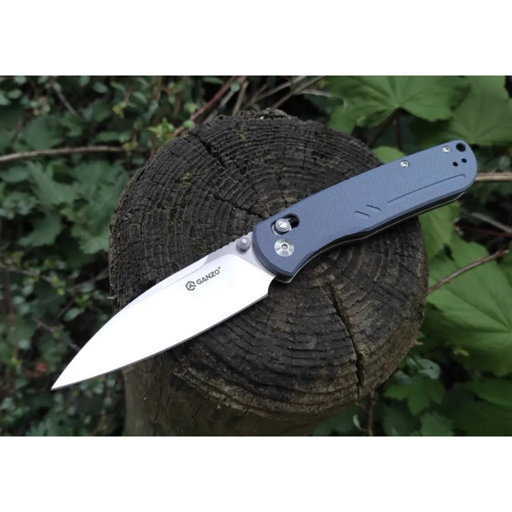 มีด มีดพับGanzo G771 ของแท้100% วัสดุใบมีดเหล็กD2 ด้ามจับG10 ใบมีดยาว 3.3 นิ้ว