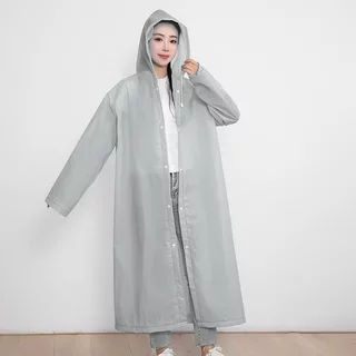 เสื้อกันฝน EVA (G10) เสื้อกันฝนแฟชั่น ชุดกันฝน Rain coats 100 กรัม คุณภาพดี พับเก็บง่าย มีฮู้ด