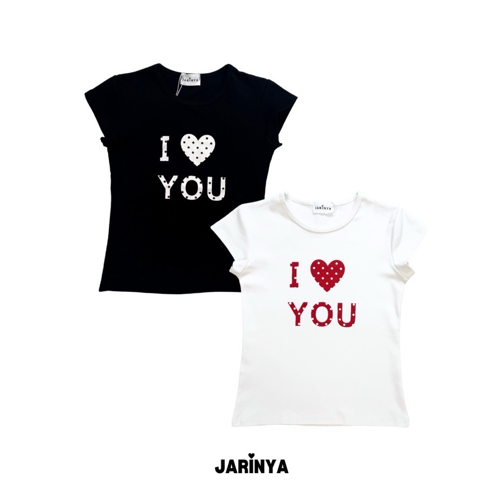 ❤️‍🔥 เสื้อ I ❤️ YOU ลายหัวใจสุดคิ้วท์ ❤️‍🔥 ใส่แล้วน่ารักจนคนข้างๆ ใจละลาย~ ผ้านุ่ม ใส่สบาย แมทช์ง่าย
