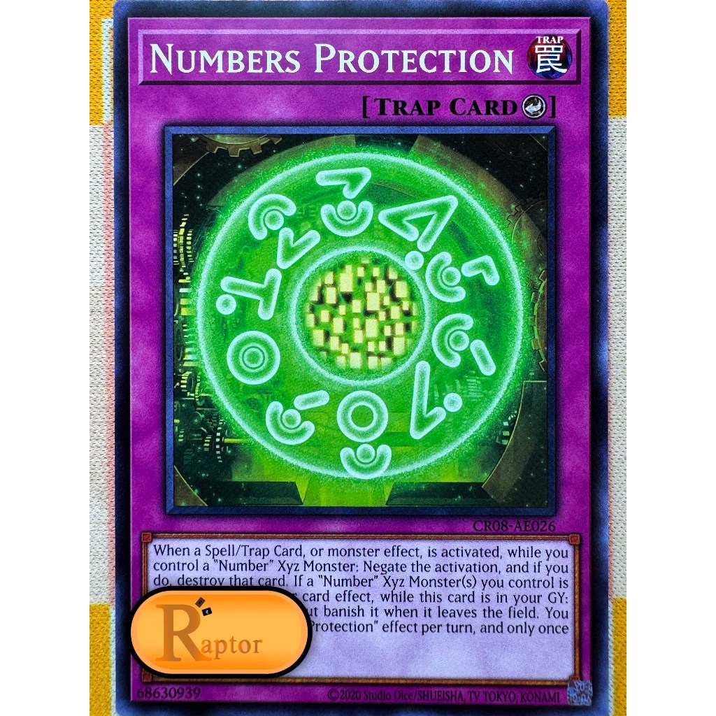 CR08-AE026 : Numbers Protection [Common] (Yu-Gi-Oh! Asia English : ลิขสิทธิ์แท้) - [RaptorzCards]