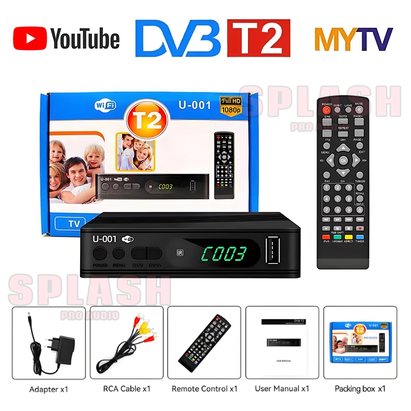 กล่องทีวีดิจิตอล DVB T2 TV DIGITAL กล่องรับสัญญาณทีวีดิจิตอล กล่องดิจิตอลtv ภาพสว เวอร์ชั่นอัพเกรดเพื่อรับชม DTV Tik Tok