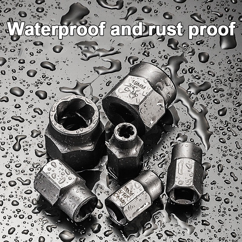 🏠 14ชิ้นชิ้นเซ็ตเสียน๊อตสลักเกลียวหัวซ็อกเก็ตที่จะใช้เครื่องมือสกรูหกเหลี่ยมถอดเกลียวชุดกล่องเครื่องมือชุดน็อตสีดำ - รูปที่ 2