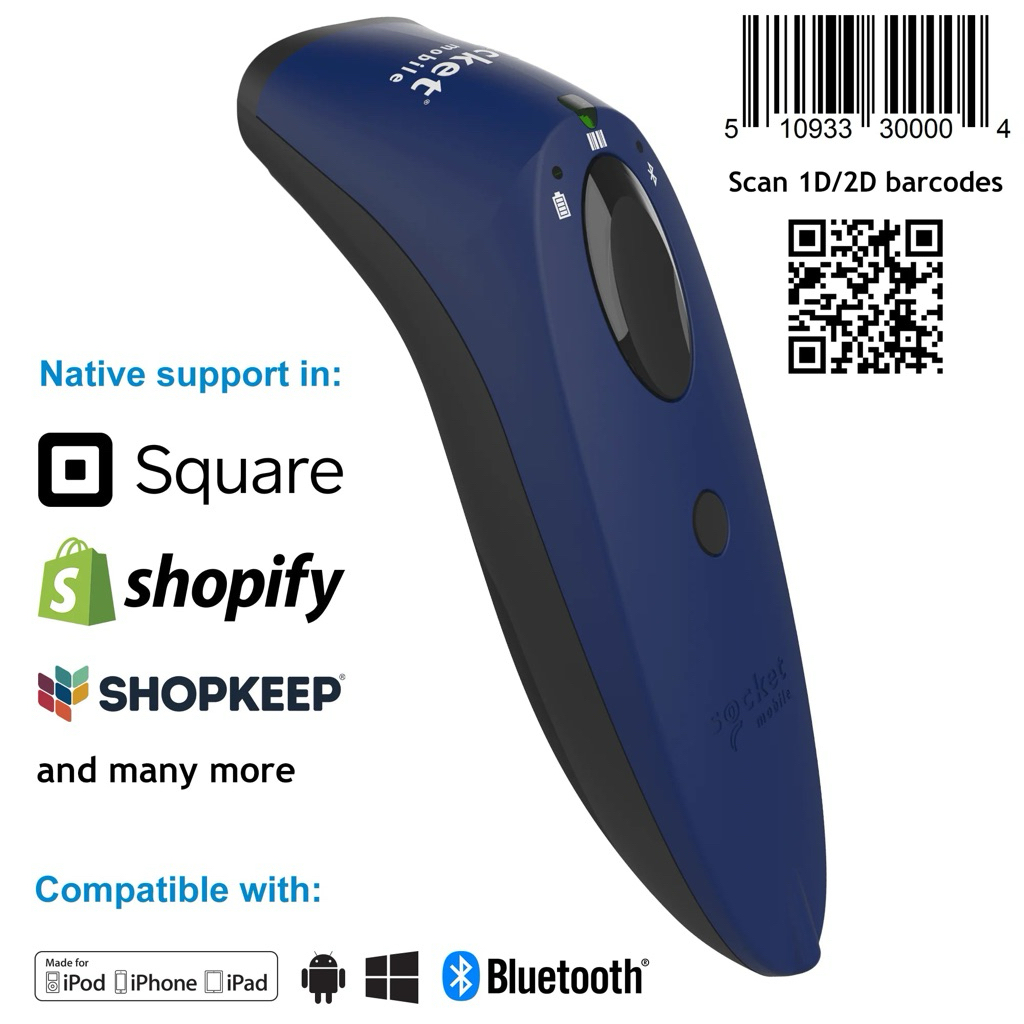 เครื่องอ่านบาร์โค้ดไร้สาย ยี่ห้อ Socket Mobile S720 2D Bluetooth Barcode Scanner รุ่น Socket Scan S7