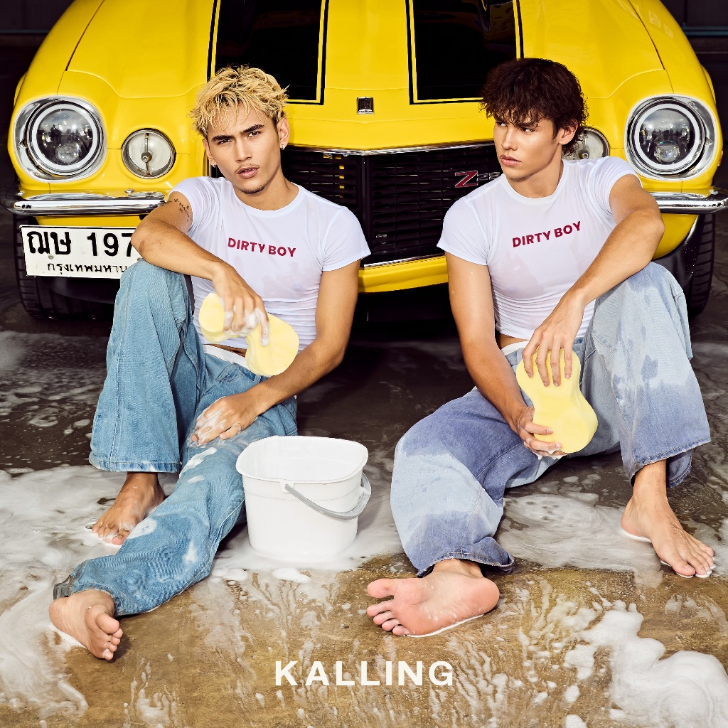 KALLING - DIRTEE BOY เสื้อยืดเข้ารูปพิมพ์ลายทรงเบบี้ที