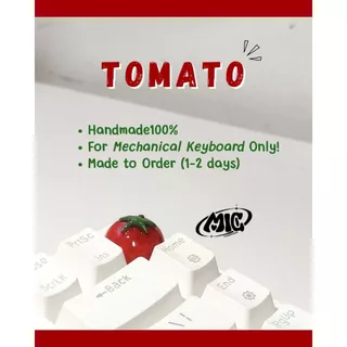Tomato Keycap คีย์แคปมะเขือเทศ [เลือกเป็นปุ่มอื่นได้แล้ว🍅] มะเขือเทศ handmade ปั้นมือ |MiC