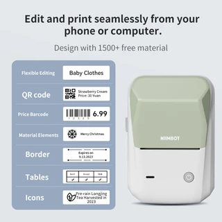 [ส่งในไทย] NIIMBOT B1 เครื่องพิมพ์ฉลากแบบพกพา เครื่องพิมพ์ไร้หมึก เครื่องพิมพ์ฉลากความร้อน