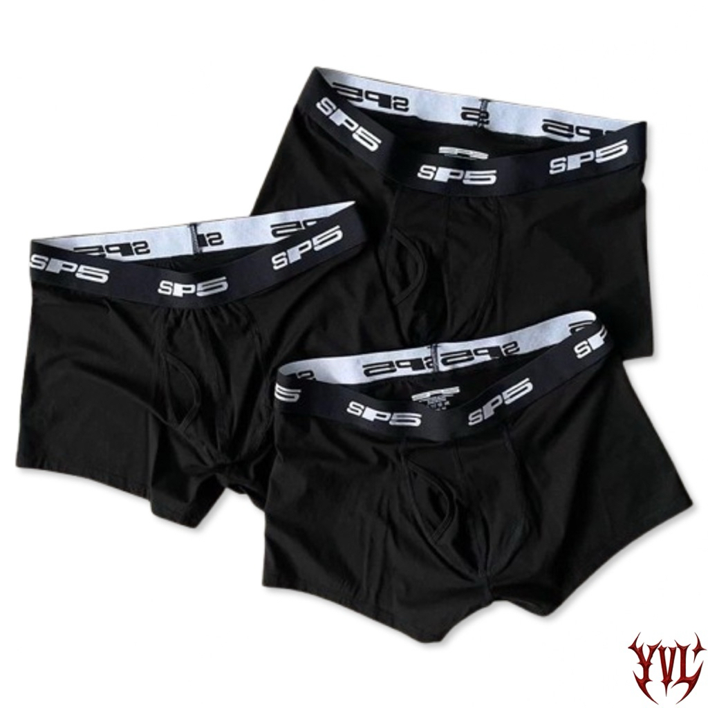 5p5der 555555 / SP5 Boxer Briefs 3‑Pack (สีดำ)