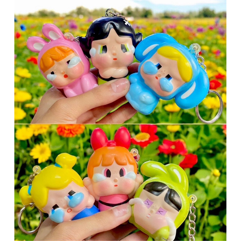 🌹ยกโหล🌹พวงกุญแจสกุชชี่ 12 ชิ้นคละสีคละลาย
