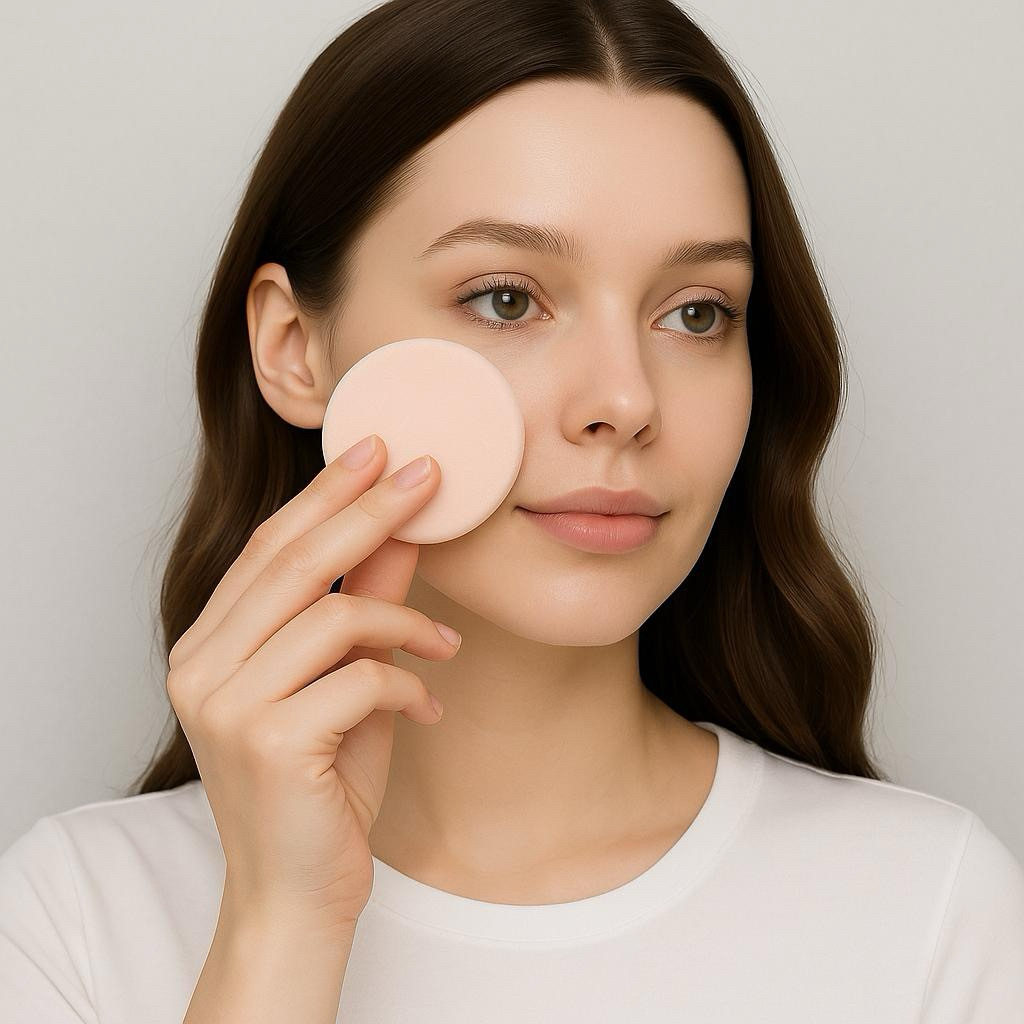 พัฟฟองน้ำ เนื้อพัฟนุ่มไม่บาดผิว ใช้ร่วมกับแป้งฝุ่น แป้งอัดแข็ง และรองพื้น (thanthai) - รูปที่ 2