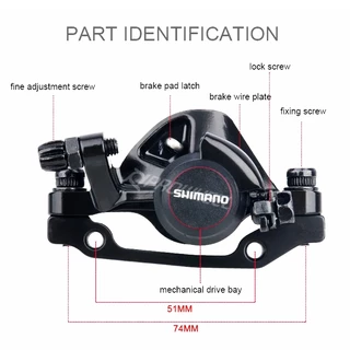 SHIMANO TOURNEY TX - Mechanical Disc Brake Caliper - MTB ดิสเบรกสายเคเบิล เบรกดี ติดตั้งง่าย