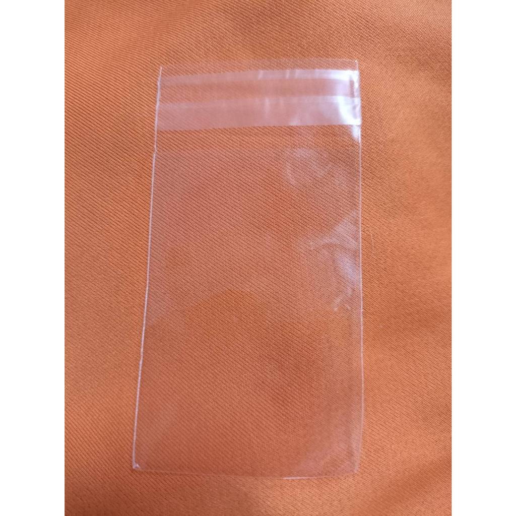 ถุงพลาสติกใส OPP(ถุงแก้ว) ฝากาว ขนาด 4x8 ซม. (ส่วนใช้งาน 4x6 ซม.) หนา 0.035 มม. 200 ใบ