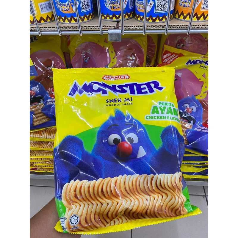 Mamee Monster มาม่าทานเล่น ยกแพ๊ค 8 ซอง