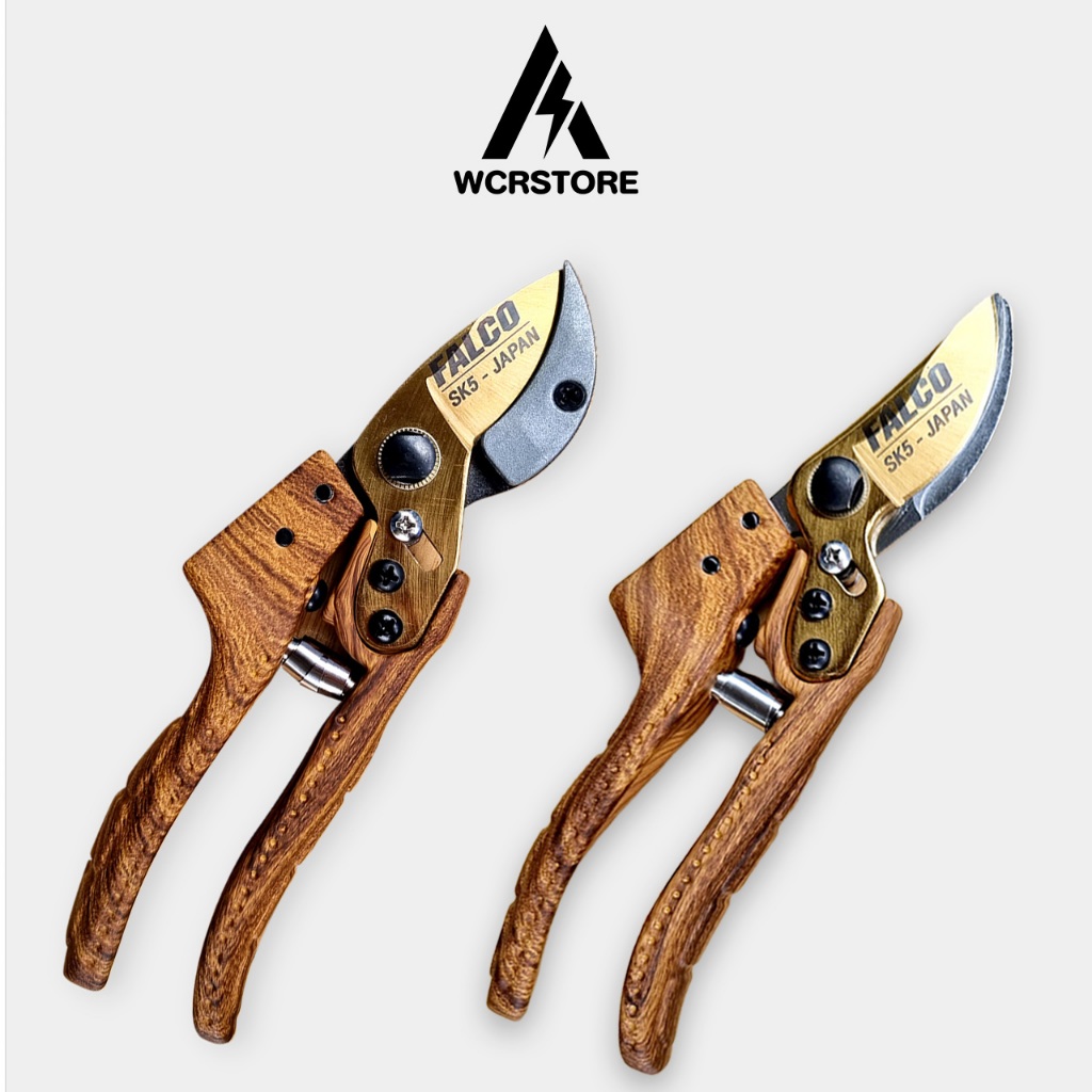 Falco กรรไกรตัดกิ่งลายไม้ SK5-JAPAN กรรไกรตัดกิ่ง กรรไกรแต่งกิ่ง 8 นิ้ว กรรไกรตัดแต่งกิ่งไม้ กันไกรต