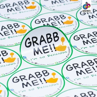 รับผลิตสติ๊กเกอร์กันน้ำ PP A3+ พร้อมไดคัท วงกลม สี่เหลี่ยม วงรี ไม่ต่ำกว่า 2 ซม. เริ่มต้น 5 แผ่น