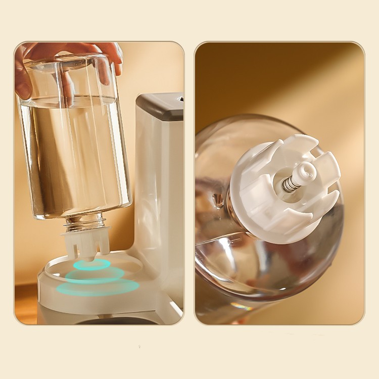 ที่ให้อาหารสัตว์เลี้ยง ที่ให้น้ำสัตว์เลี้ยง ที่ให้อาหาร-น้ำอัตโนมัติ เกรดพรีเมี่ยม 2IN1 ทำความสะอาดแบบถอดได้ ที่ให้อาหาร - รูปที่ 5