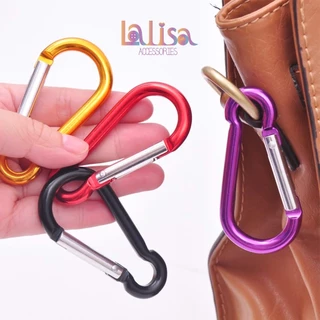 พวงกุญแจอลูมิเนียม มินิคาบิเนอร์ ตะขออลูมิเนียม อัลลอยสปริง( C-1-E2,Alu dogclips-#A)