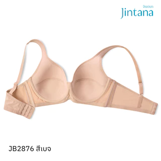 Jintana เสื้อชั้นใน รุ่น New Basic รหัส JB2876 (เสริมโครง) Wire (คัพB,C) เสื้อในกระชับ เสื้อในสาวอวบ