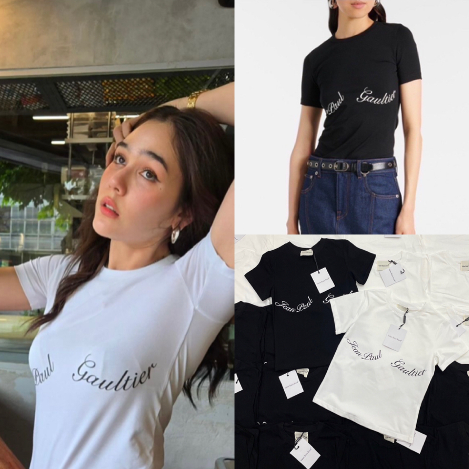 JPG T-Shirtเสื้อยืดแบบแม่ชม ลายใหม่ล่าสุด งานตามหาเลยค้า พิมพ์ลายอักษรตามหน้าอกด้านหน้า น่ารักสุดๆ!!