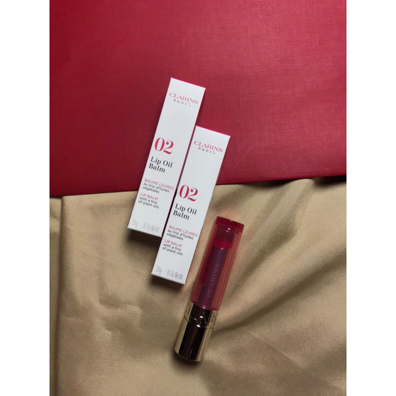 Lip clarins Lip oil balm No.02 pitaya ขนาด 2.9 g. ฉลากไทย ของแท้