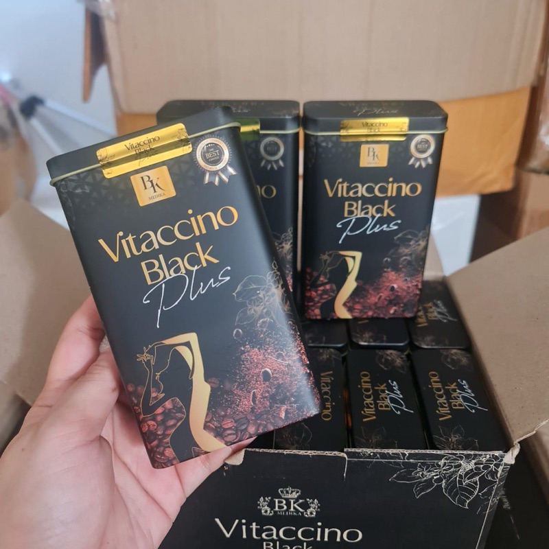 Vitaccinoblack 1 กล่อง 20แคปซูน(เม็ดสีทอง)
