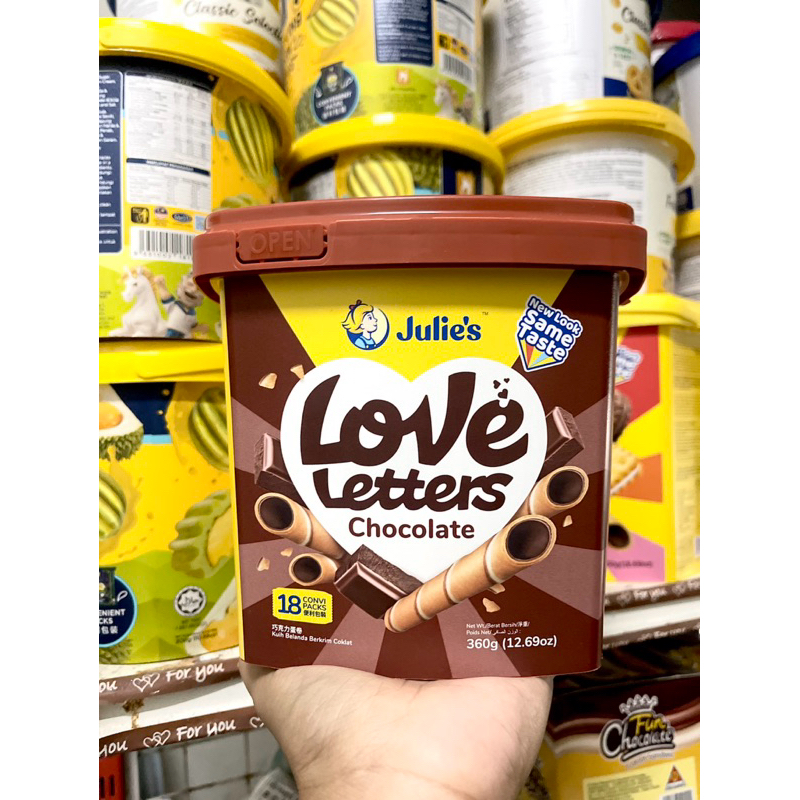 🔥พร้อมส่ง🔥 Julie’s wafer เวเฟอร์ถังรสชอคโกแลต