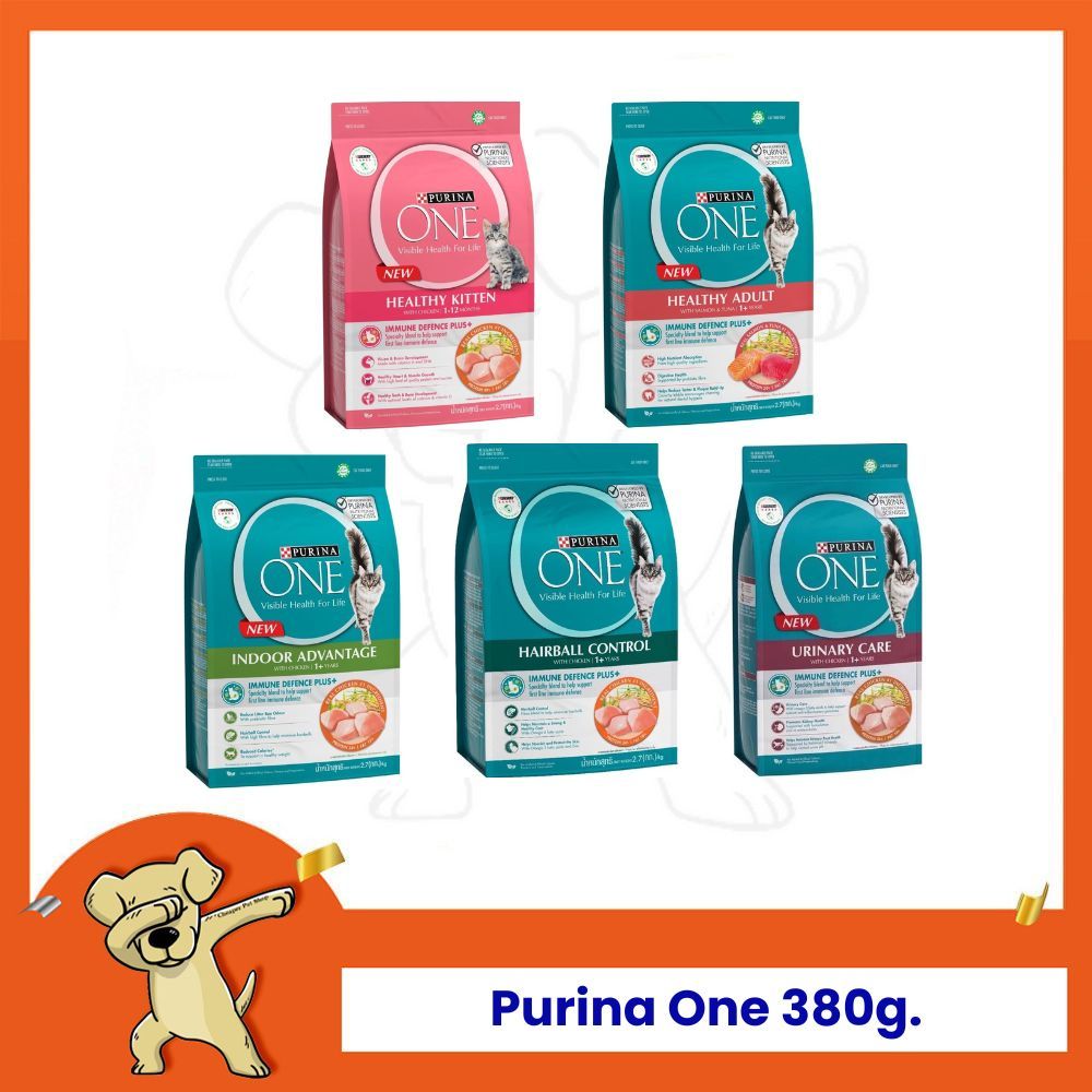 [Cheaper] Purina One 380g. อาหารแมว เพียวริน่า วัน ขนาด 380 กรัม (4 สูตร)