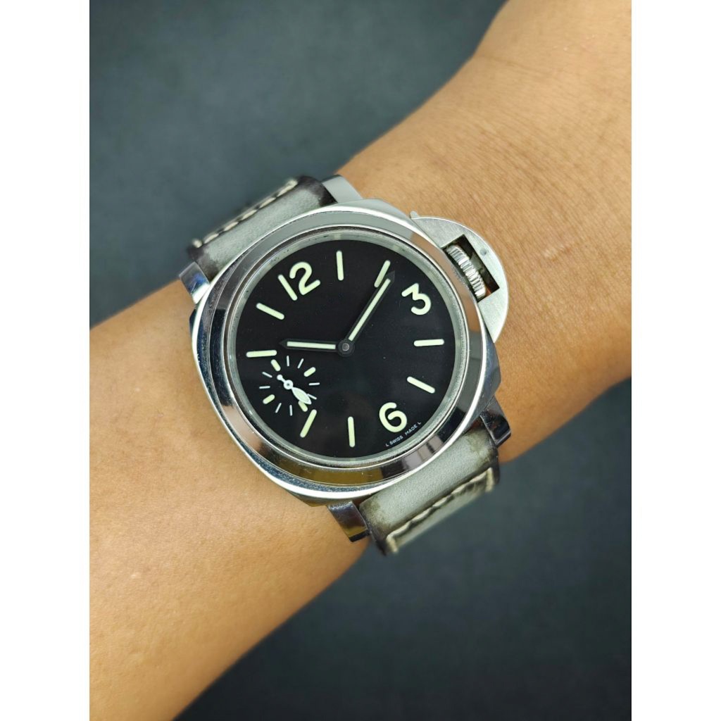 สายนาฬิกา สายหนังวัวแท้ overwrist crazy horse Grey Handmade Leather Strap