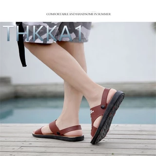 THKKA1 รุ่นนางแบบที่ขายดีที่สุดรองเท้าแตะของผู้ชายรองเท้าลำลองรองเท้ามือวาดนุ่มและทนทาน