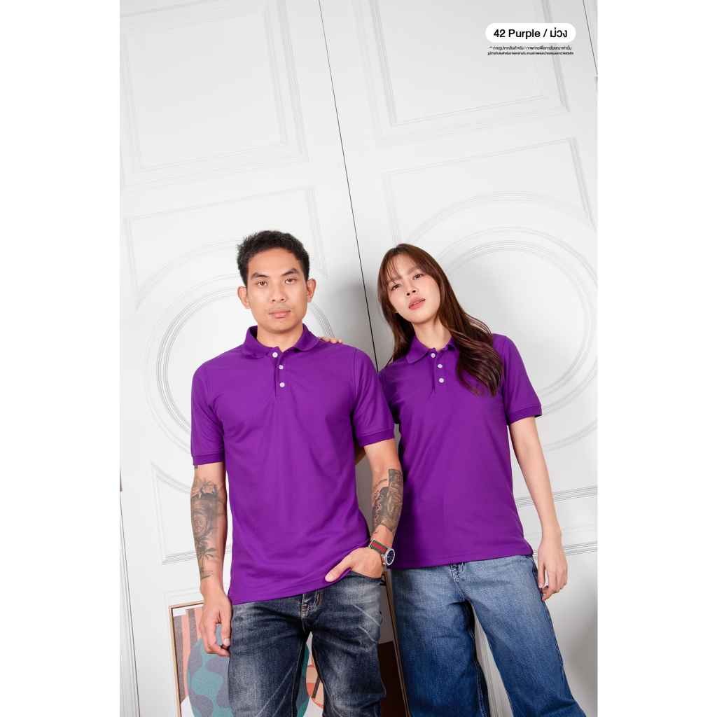 เสื้อคอปก สีโทนสีสดใส เนื้อสวย ไม่ยับ ไม่ต้องรีด - รูปที่ 5