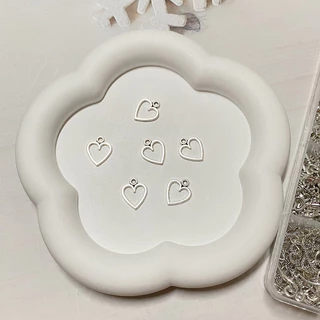 จี้โลหะสีเงิน อัลลอย 1 บาท/1 ชิ้น จี้ตกแต่งสีเงิน DIY น่ารักๆ พร้อมส่ง