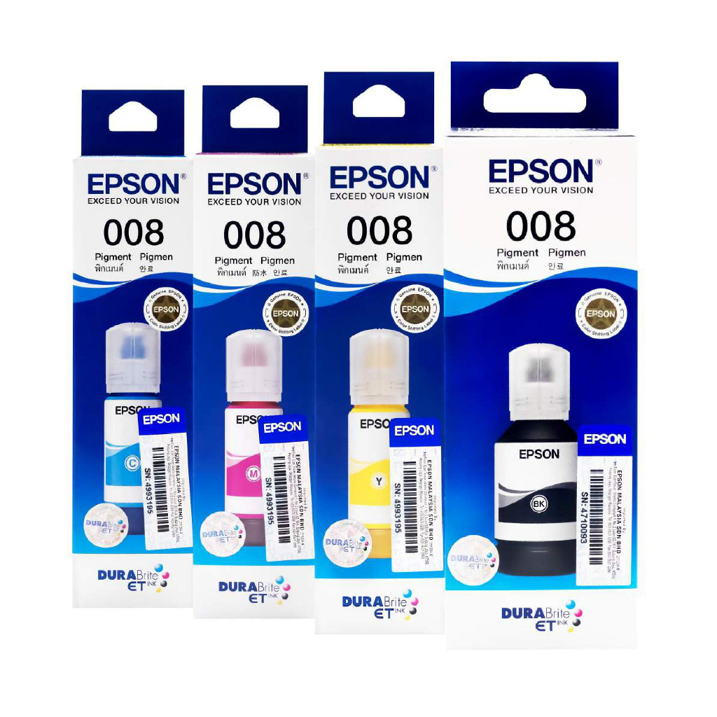 EPSON 008 INK Original Refill For Printer L15150, L15160 หมึกเติมแท๊งค์ของแท้