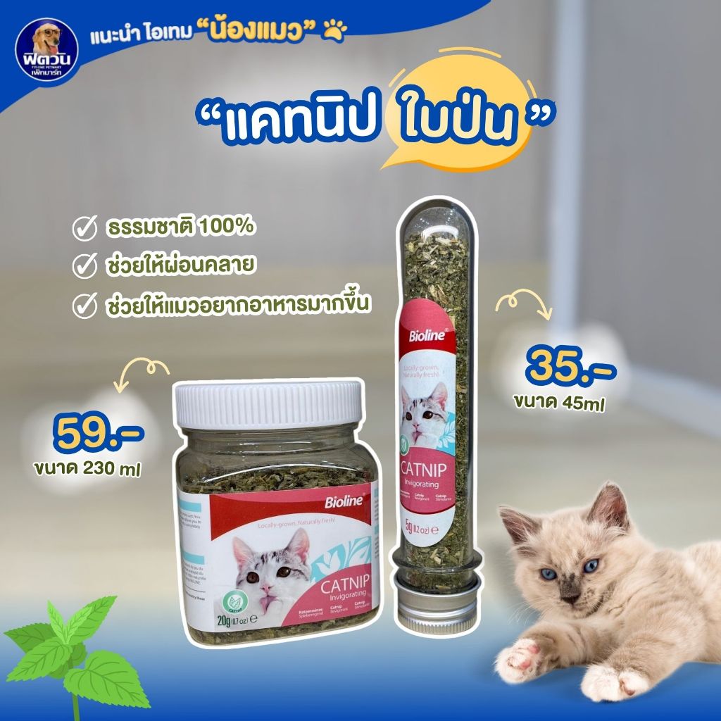 Bioline แคทนิปใบป่น ขนาด 45,230 มิลลิลิตร{อื่นๆ}