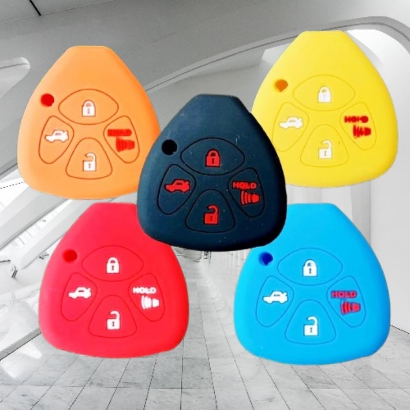 เคสหุ้มกุญแจรถ ซีรีโคนกุญแจรถยนต์ ปลอกกุญแจรีโมท วีโก้ T0Y0TA VIG0