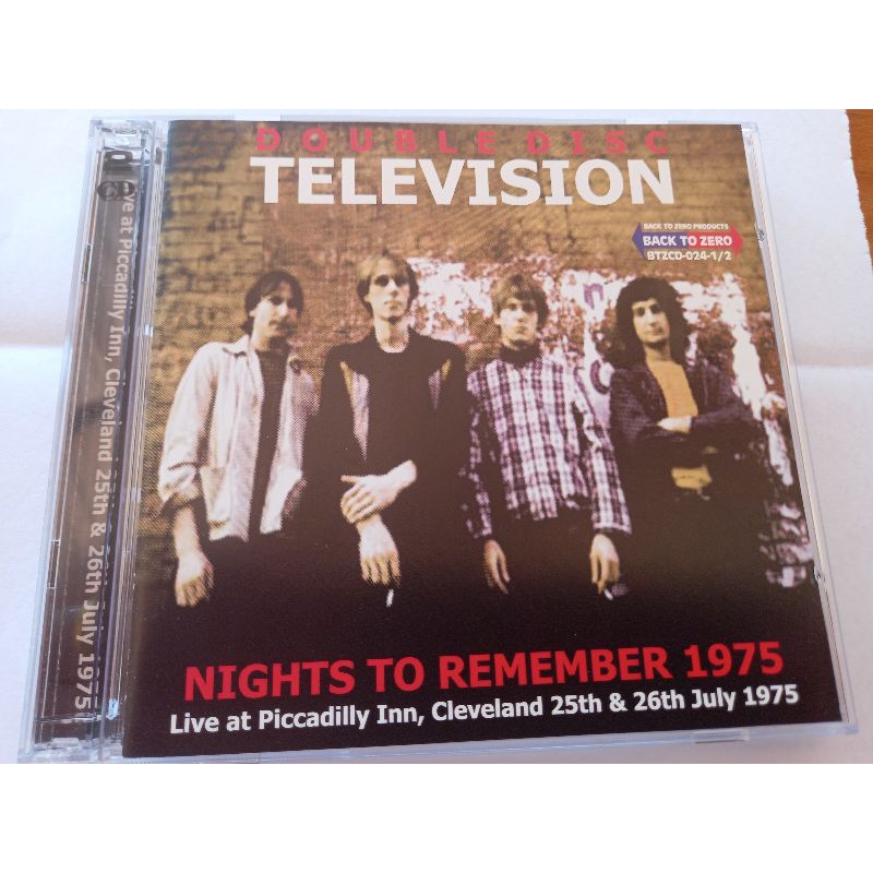 2 CD MUSIC PUNK ROCK  - TELEVISION  / NIGHTS TO REMEMBER 1975 japan PROMO release