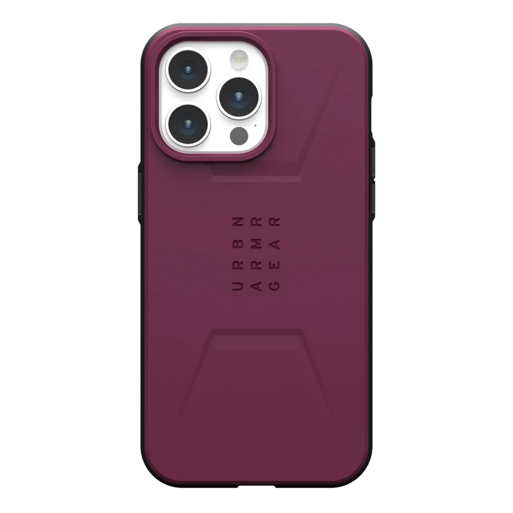UAG Civilian MS เคสกันกระแทก สำหรับ 15 Pro / 15 Pro Max – สี Black / Olive Drab / Bordeaux / Mallard