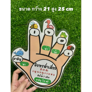 สื่อมือผันเสียงอักษร 3 หมู่ขนาดใหญ่ สื่อการสอนภาษาไทย