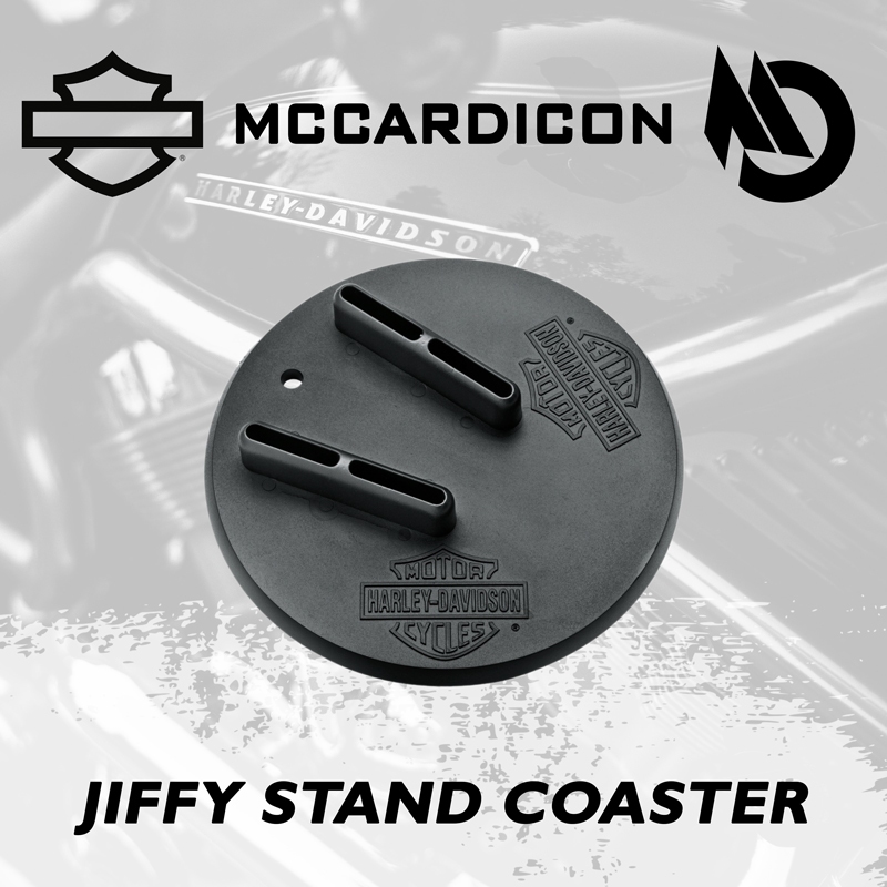 แผ่นรองขาตั้ง (Jiffy Stand Coaster) สำหรับ รถฮาเลย์ เดวิดสันทุกรุ่น (Harley Davidson)