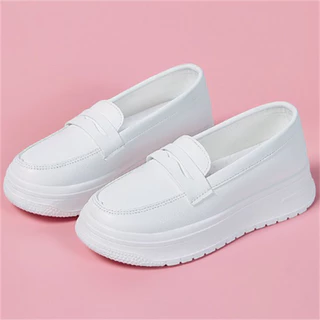 ขนาด 35-40 รองเท้าพยาบาลสีขาวผู้หญิงรองเท้าสีขาวขนาดเล็กรองเท้าทำงานพยาบาล