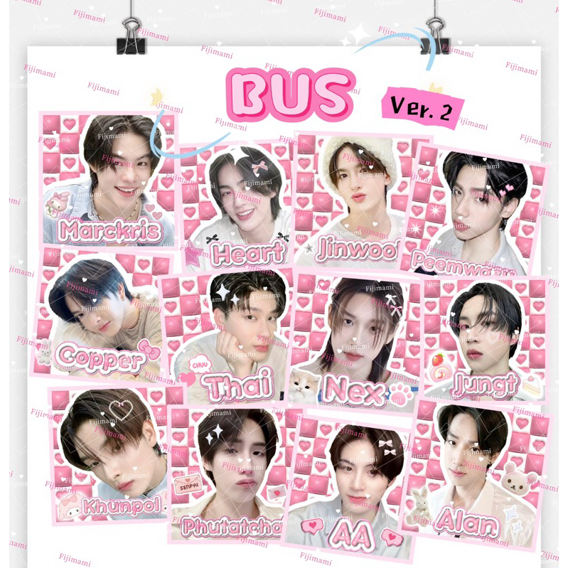 [1 Set 40/30 ชิ้น] BUS สติ๊กเกอร์ppแปะพัสดุ (อ่านรายละเอียดก่อนสั่ง)