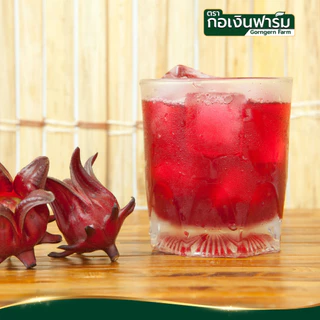 กระเจี๊ยบแดงผง ตรา กอเงินฟาร์ม ROSELLE POWDER Gorngernfarm Brand แท้100% เครื่องดื่ม ขนม เบเกอรี่