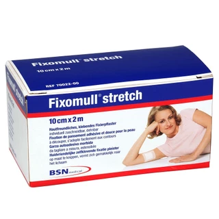Fixomull Stretch 10cm. x 2m. ฟิกซ์โซมูล สเตรทซ์ แผ่นปิดแผลเอนกประสงค์ ขนาด 10ซม. x 2เมตร